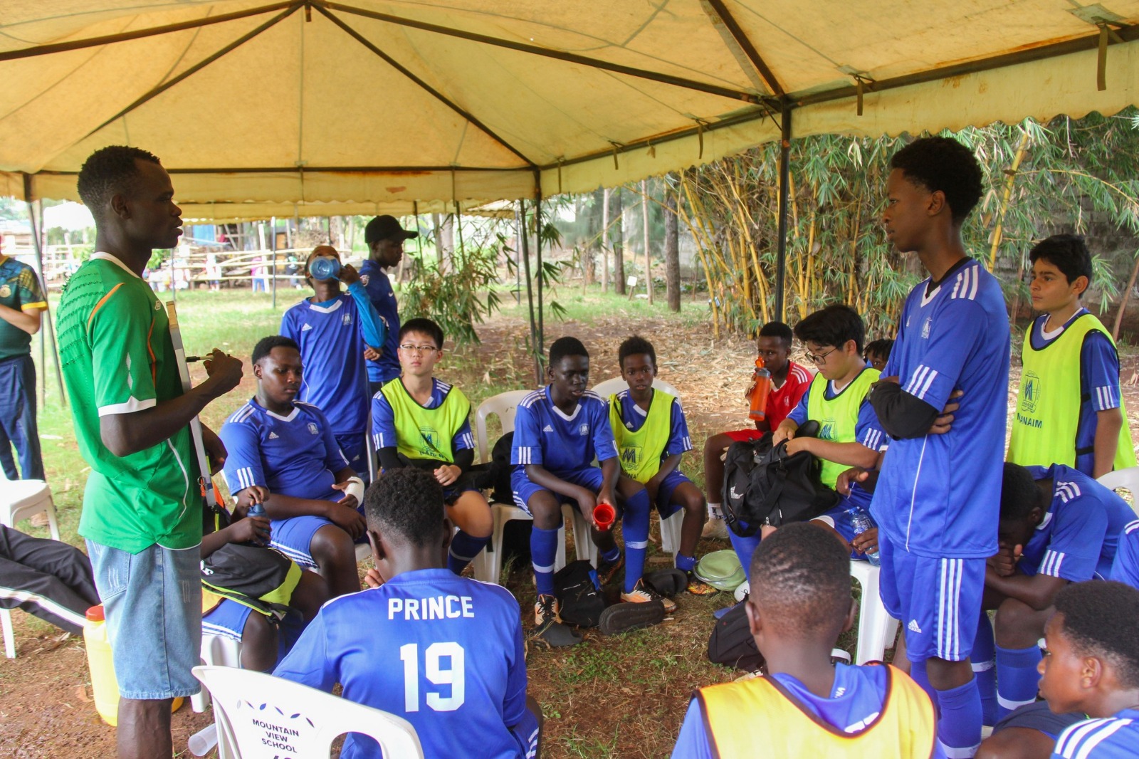 Under-13 coaching session